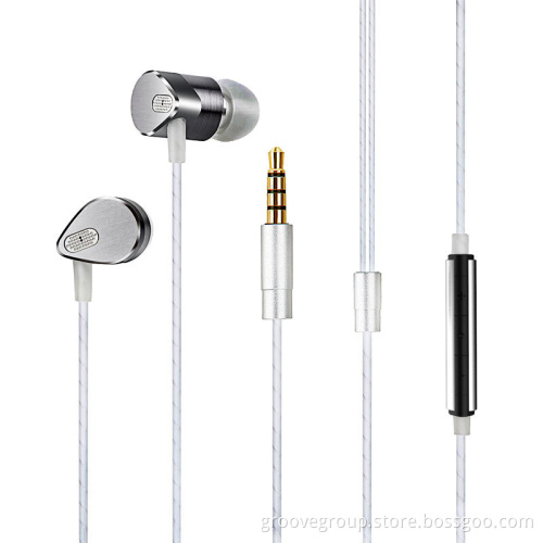 Hisonic Dual-Driver Balanced earphones with PU bulletproof cable